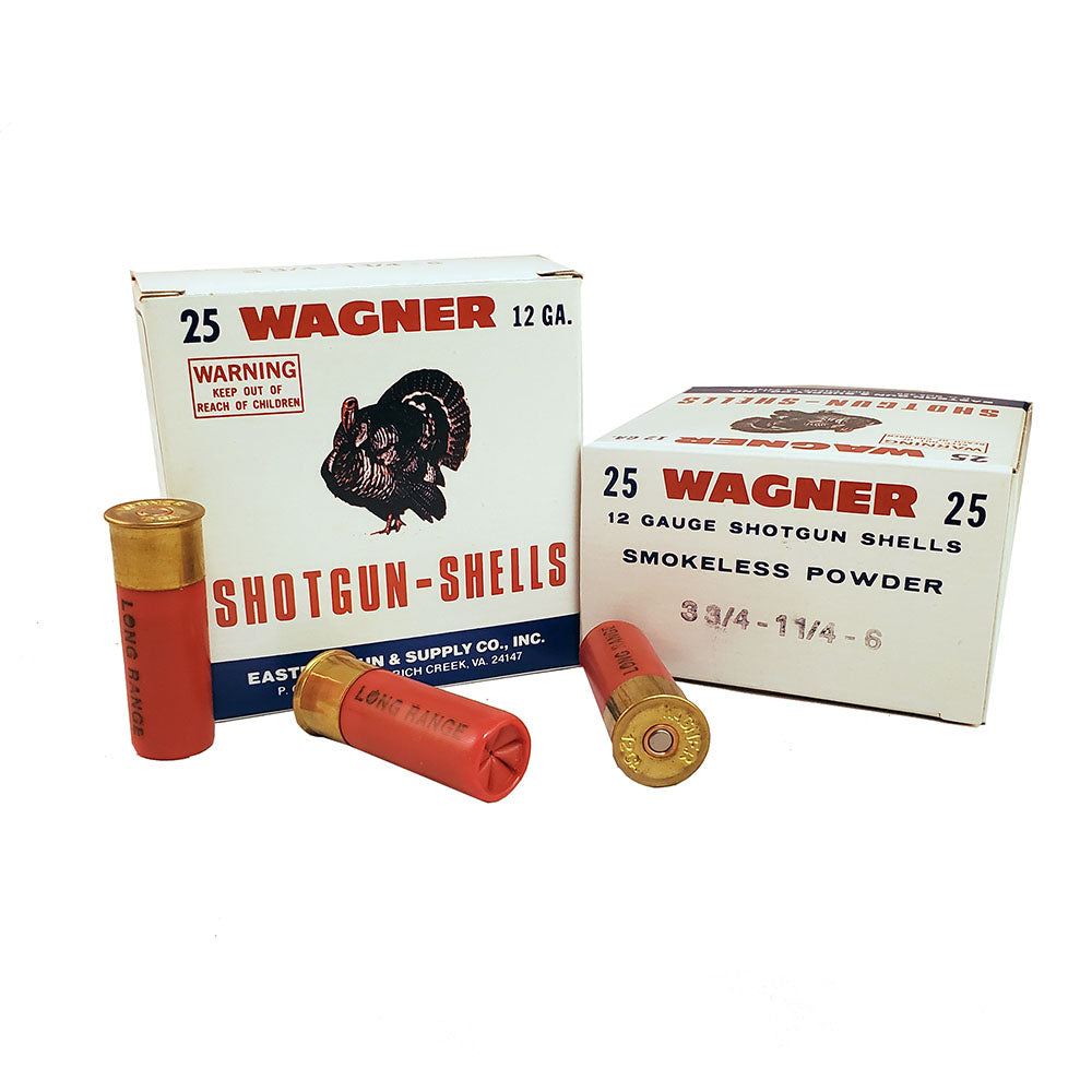 Long Range 6 Shotgun Shells - 12 ga 2 3/4 1 1/4 oz. #6 1330 fps - 25/ –  Wagner Shells